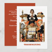  Art Thanksgiving Invitaties Kaart (Voorkant / Achterkant)