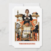 Art Thanksgiving Invitaties Kaart (Voorkant)