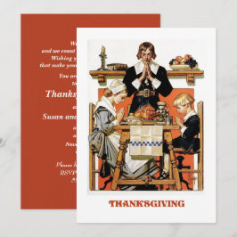 Art Thanksgiving Invitaties Kaart