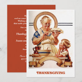 Art Thanksgiving Invitaties Kaart