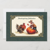 Art Thanksgiving Invitaties Kaart (Voorkant)
