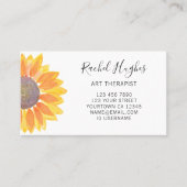 Art Therapist Sunflower Visitekaartje (Voorkant)