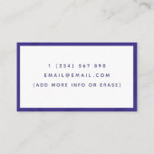 Art Therapy Psychotherapie Eenvoudig minimalistisc Visitekaartje (Achterkant)