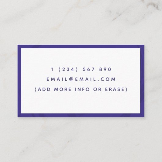 Art Therapy Psychotherapie Eenvoudig minimalistisc Visitekaartje (Achterkant)