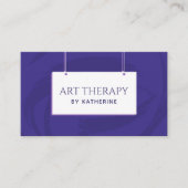 Art Therapy Psychotherapie Eenvoudig minimalistisc Visitekaartje (Voorkant)