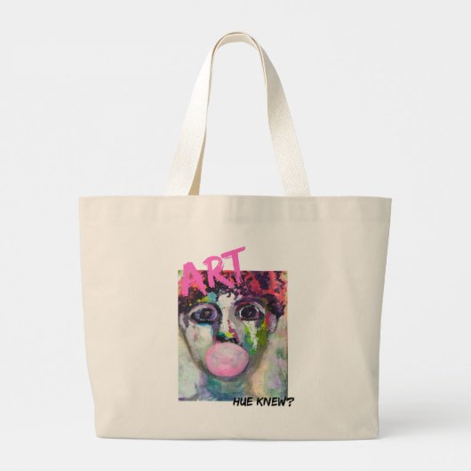 art tote grote tote bag (Achterkant)