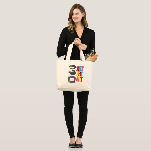 Art Tote Grote Tote Bag (Voorkant (model))