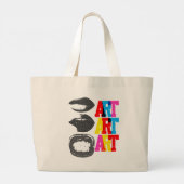 Art Tote  Grote Tote Bag (Achterkant)
