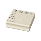 Art Trading Card Information Stamp Rubberstempel (Stempel)