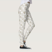 Art Tree Gold Holiday-kerstWITTE Leggings (Rechts)