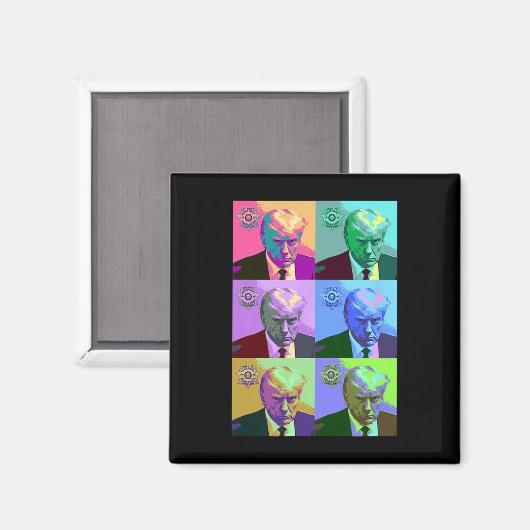 Art Trump Mugshot Magneet (Voorkant / Achterkant)