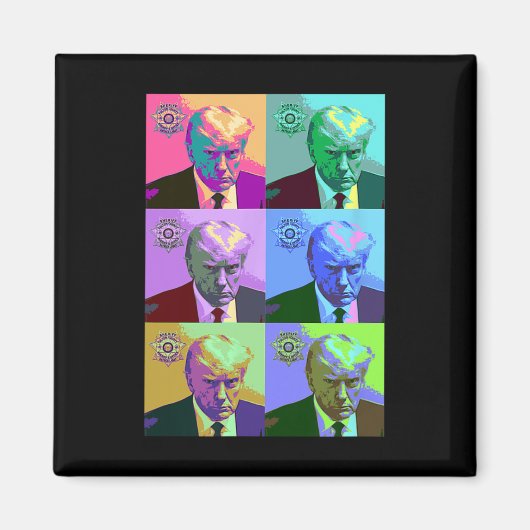 Art Trump Mugshot Magneet (Voorkant)