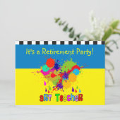 Art Uitnodigingen van leraren (Staand voorkant)