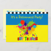 Art Uitnodigingen van leraren (Voorkant / Achterkant)