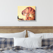 Art Ukiyo-E van de Japanse Tijger Woodblock Canvas Afdruk (Insitu (Slaapkamer))