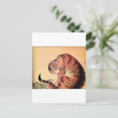  Art Ukiyo-E van het Japanse Tijgerbos Briefkaart (Staand voorkant)