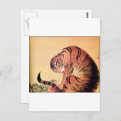  Art Ukiyo-E van het Japanse Tijgerbos Briefkaart (Voorkant / Achterkant)