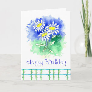 Art. van de Bloem van de Waterverf van de Kaart