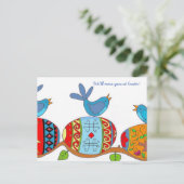 Art. van de Zegen van de lente het Oekraïense Feestdagenkaart (Staand voorkant)