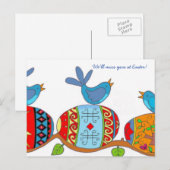 Art. van de Zegen van de lente het Oekraïense Feestdagenkaart (Voorkant / Achterkant)