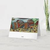 Art. van de Zonsopgang van Pasen het Oekraïense Feestdagen Kaart (Achterkant)