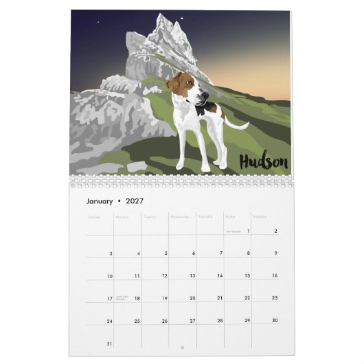 Art van een vergaderrooster 2021 kalender (Jan 2027)