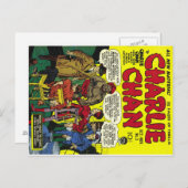 Art. van het Hoesje van het Boek van CHARLIE CHAN Briefkaart (Voorkant / Achterkant)