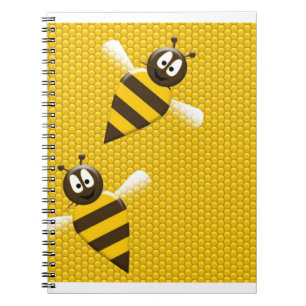 Art. van het Patroon van de Bijen van de Bij van Notitieboek