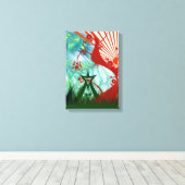 Art van het zomerfestival canvas afdruk (Insitu (Houten vloer))