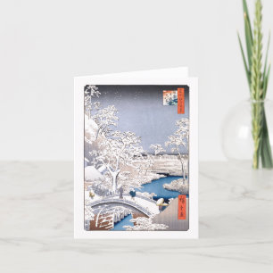 Art. van Hiroshige van de Brug van de Trommel van Kaart