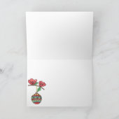 Art. van Kerstmis van de Vogel van de baba het Feestdagen Kaart (Binnen)