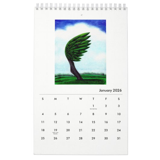 Art van Malik - Agenda 2018 (versie 2) Kalender (Jan 2026)