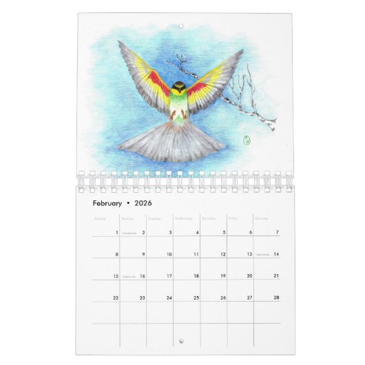 Art van Miranda Sue Hartmann Kalender (Feb 2026)