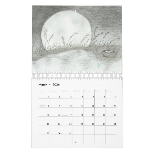 Art van Miranda Sue Hartmann Kalender (Mar 2026)