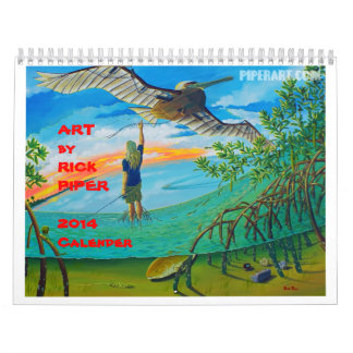 Art van Rick Piper 2014 - 11 x 17-inch wand Kalender