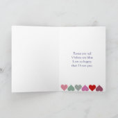 Art. van Valentijn van de Harten van de pret het Feestdagen Kaart (Binnen)