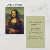 Art-Visitekaartjes voor beoordeling Visitekaartje (Voorkant / Achterkant)
