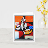 Art Wall at Orgosolo, Sardinië #10 Kaart (Gele Bloem)