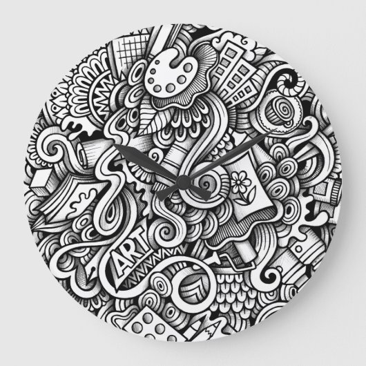 Art Wall Clock Grote Klok (Voorkant)