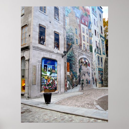Art Wall in Quebec City Poster (Voorkant)