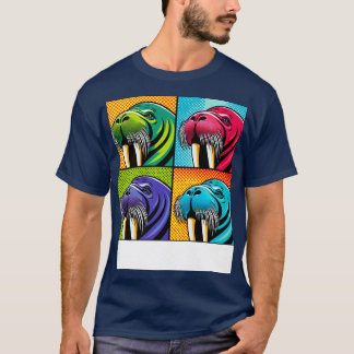 Art Walrus T-shirt Mariene Zoogdier Verklaring
