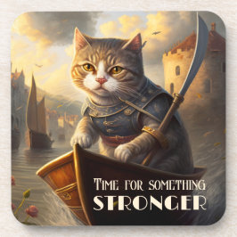  Art Warrior Cat Liquor Espresso Onderzetter