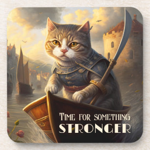 Art Warrior Cat Liquor Espresso Onderzetter