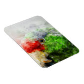 Art Waterverf Parrot Green Paraket Gift Magneet (Rechterzijde)