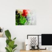 Art Waterverf Parrot Green Paraket Gift Poster (Thuiskantoor)