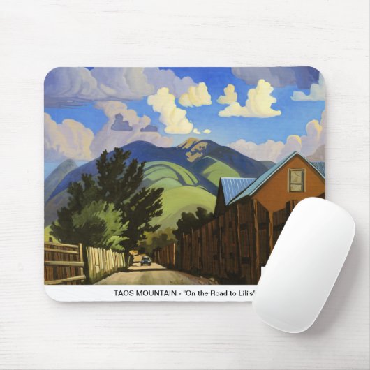 Art West-MOUSEPAD - Taos Mountain Muismat (Met muis)