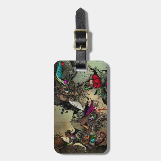 Art Whimsy Bagagelabel (Voorkant verticaal)