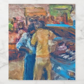 Art Wine Label Wijn Etiket (Enkel label)