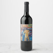 Art Wine Label Wijn Etiket (Voorkant)