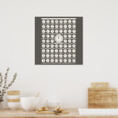  Art World Clocks tijdzones - posters aan wanden (Keuken)